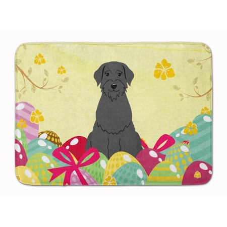 Carolines Treasures Easter Eggs Giant Schnauzer Machine Washable Memory Foam Mat BB6066RUG